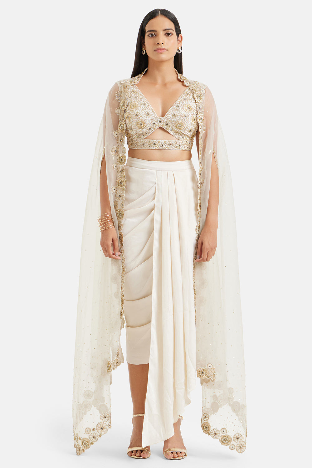 Lydia Cape Set - Auraya Fashion - Divya Aggarwal - #tag1# - #tag2# - #tag3# - #tag3#