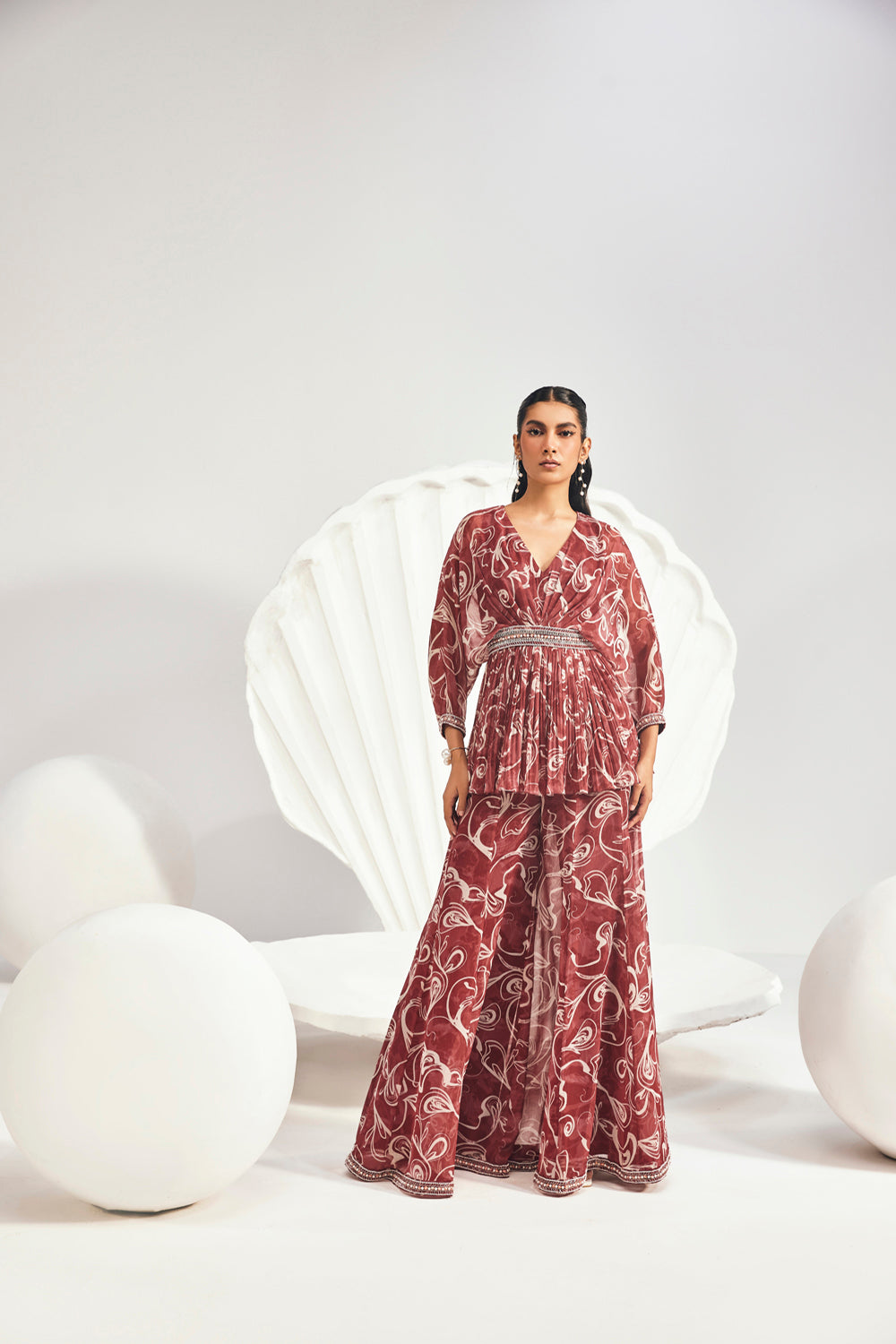 Eliza Sharara Set - Auraya Fashion - Divya Aggarwal - #tag1# - #tag2# - #tag3# - #tag3#