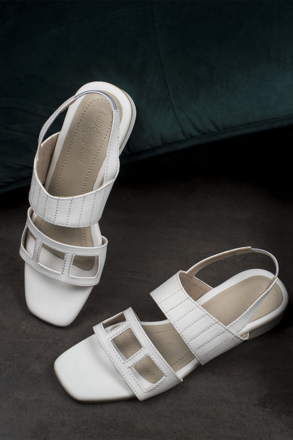 Bria Sandals, White - Auraya Fashion - The Frou Frou Studio - #tag1# - #tag2# - #tag3# - #tag3#