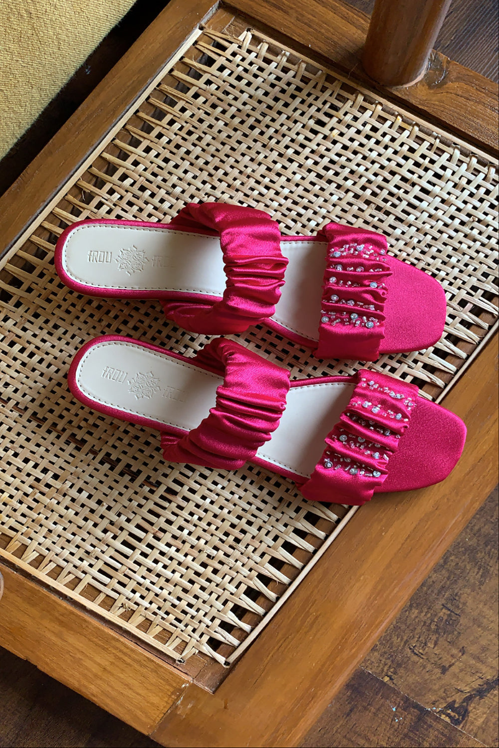 Inara Ruffle Flats, Fuschia Pink - Auraya Fashion - The Frou Frou Studio - #tag1# - #tag2# - #tag3# - #tag3#