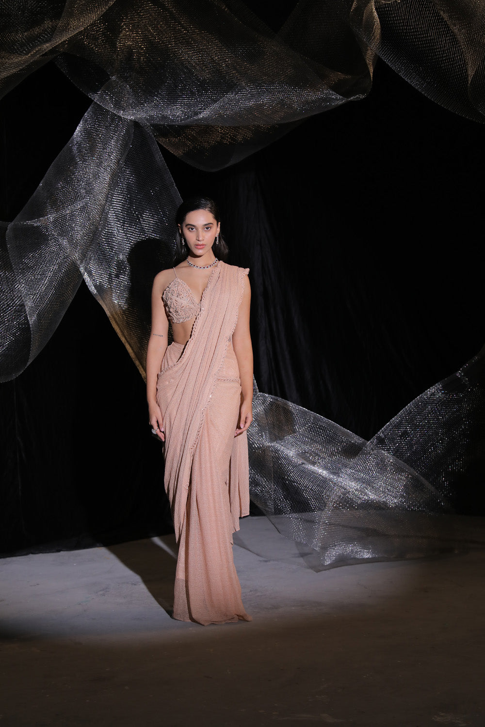 Sp Drape Saree - Auraya Fashion - Ankur J - #tag1# - #tag2# - #tag3# - #tag3#