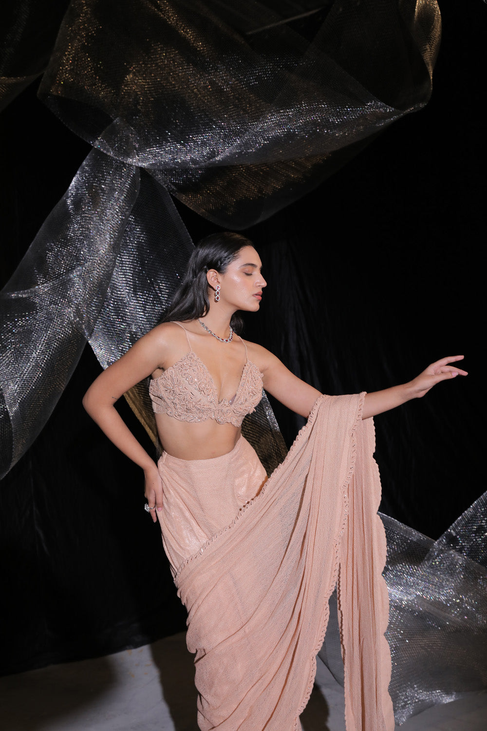 Sp Drape Saree - Auraya Fashion -  - #tag1# - #tag2# - #tag3# - #tag3#