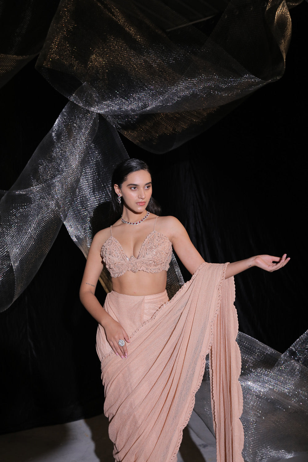 Sp Drape Saree - Auraya Fashion -  - #tag1# - #tag2# - #tag3# - #tag3#