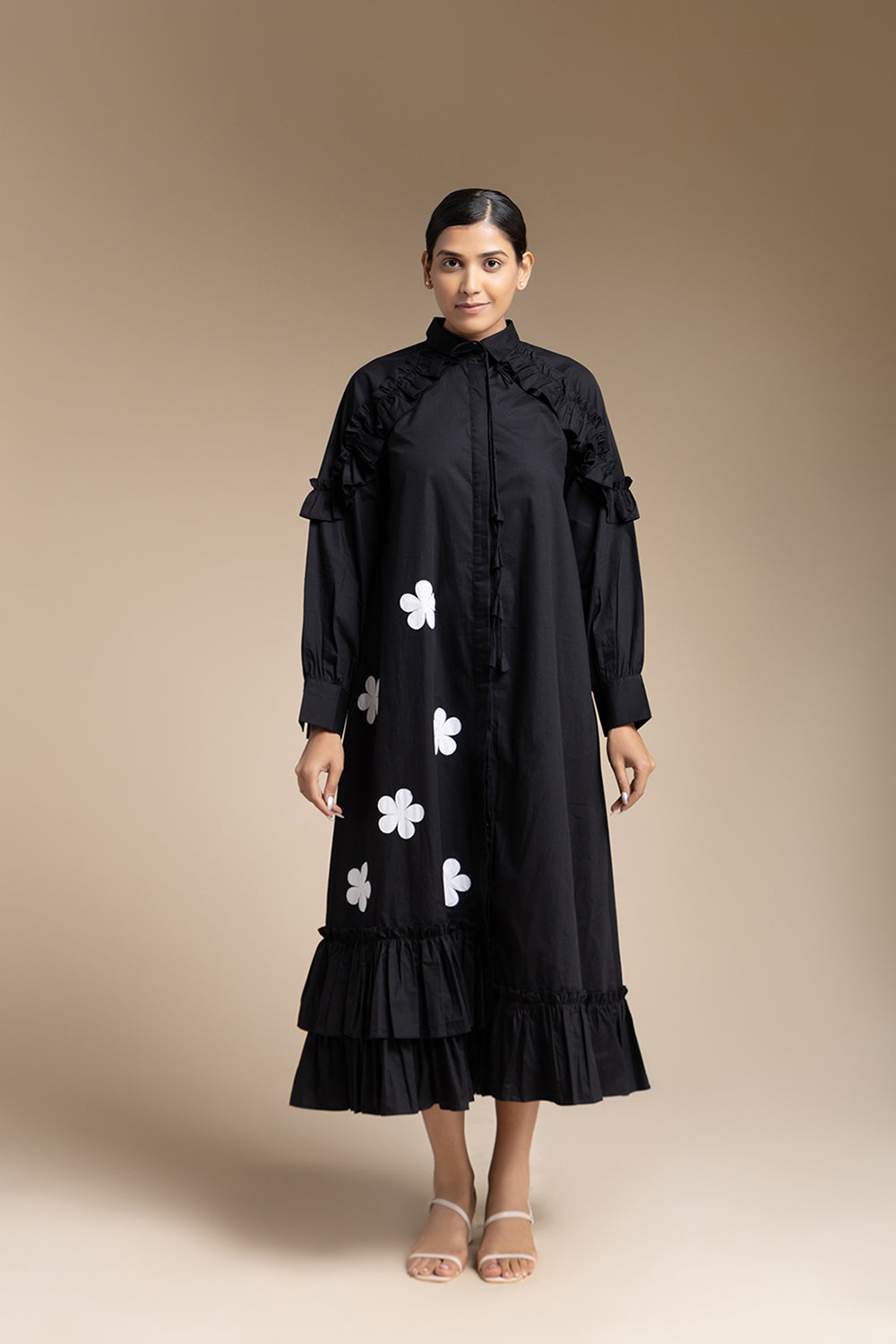 Gathers Dress - Black - Auraya Fashion - House of Manaa - #tag1# - #tag2# - #tag3# - #tag3#