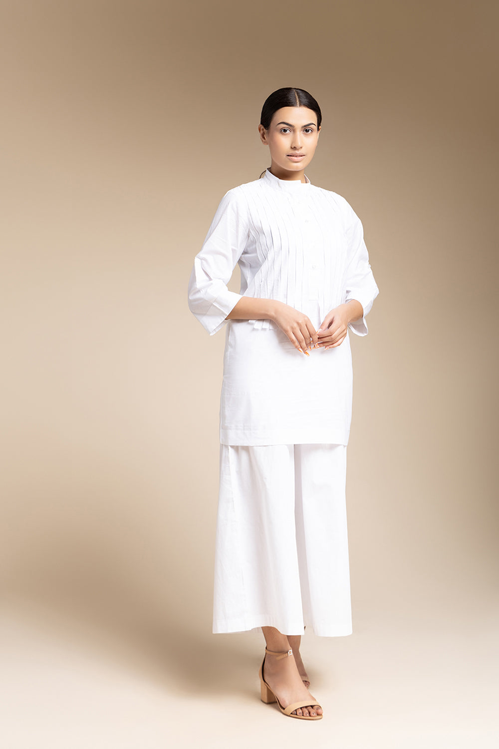 Shirt Set - White - Auraya Fashion -  - #tag1# - #tag2# - #tag3# - #tag3#