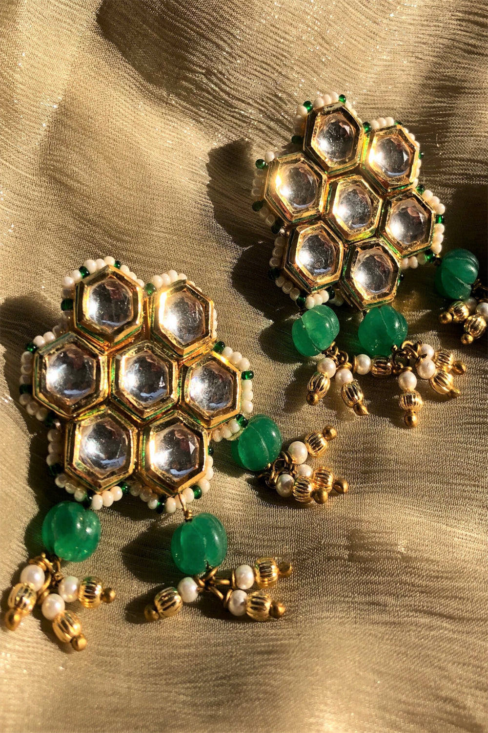 Beehive Studs With Green
Melon Stones - Auraya Fashion - Heer Jewellery - #tag1# - #tag2# - #tag3# - #tag3#