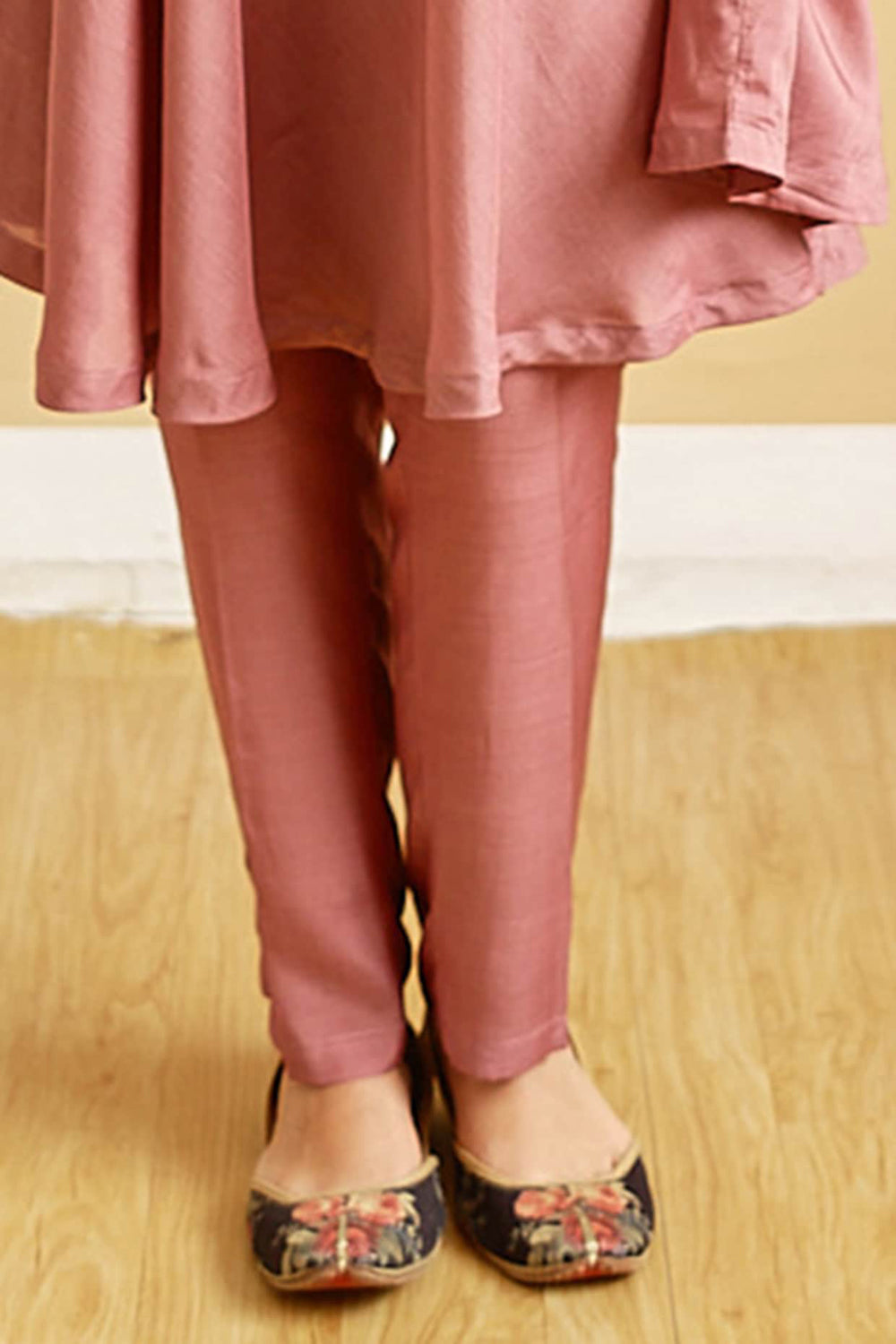 Flared Tunic Set In Mauve - Auraya Fashion -  - #tag1# - #tag2# - #tag3# - #tag3#
