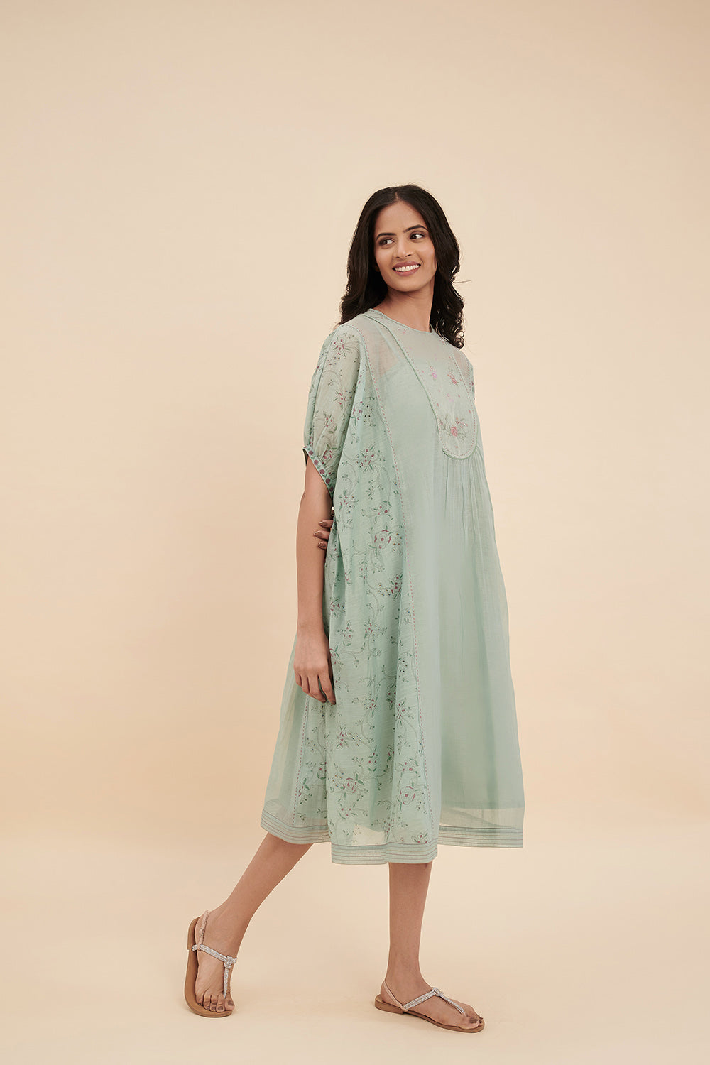 Sage Garden Kaftan - Auraya Fashion -  - #tag1# - #tag2# - #tag3# - #tag3#