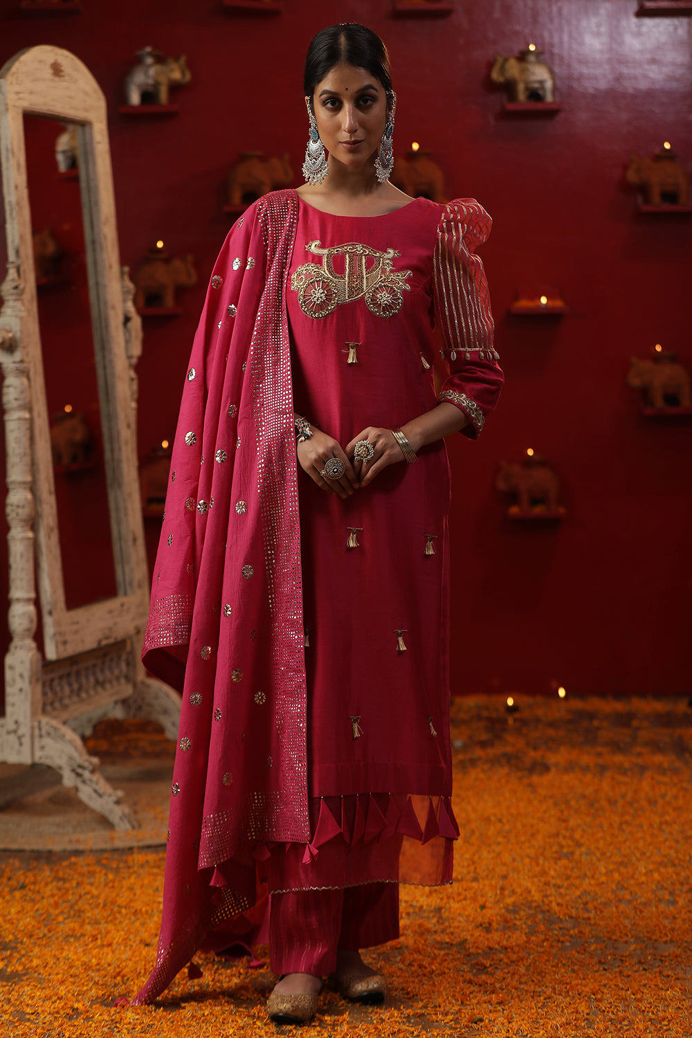Pink Baghi As Signature Suit Set - Auraya Fashion - Arpita Sulakshana - #tag1# - #tag2# - #tag3# - #tag3#