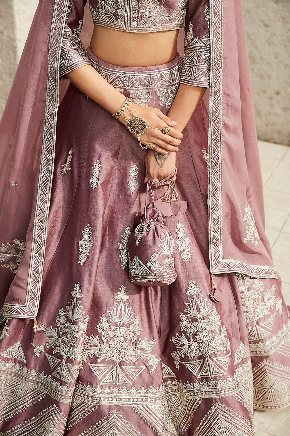 The Global Indian Lehenga - Auraya Fashion -  - #tag1# - #tag2# - #tag3# - #tag3#