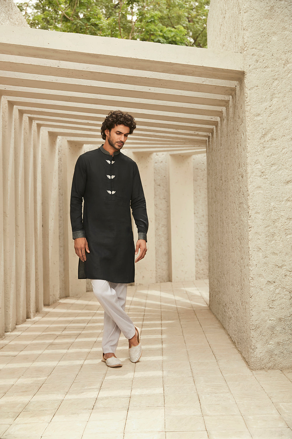 The Winged Kurta Set - Auraya Fashion - Matsya Men - #tag1# - #tag2# - #tag3# - #tag3#