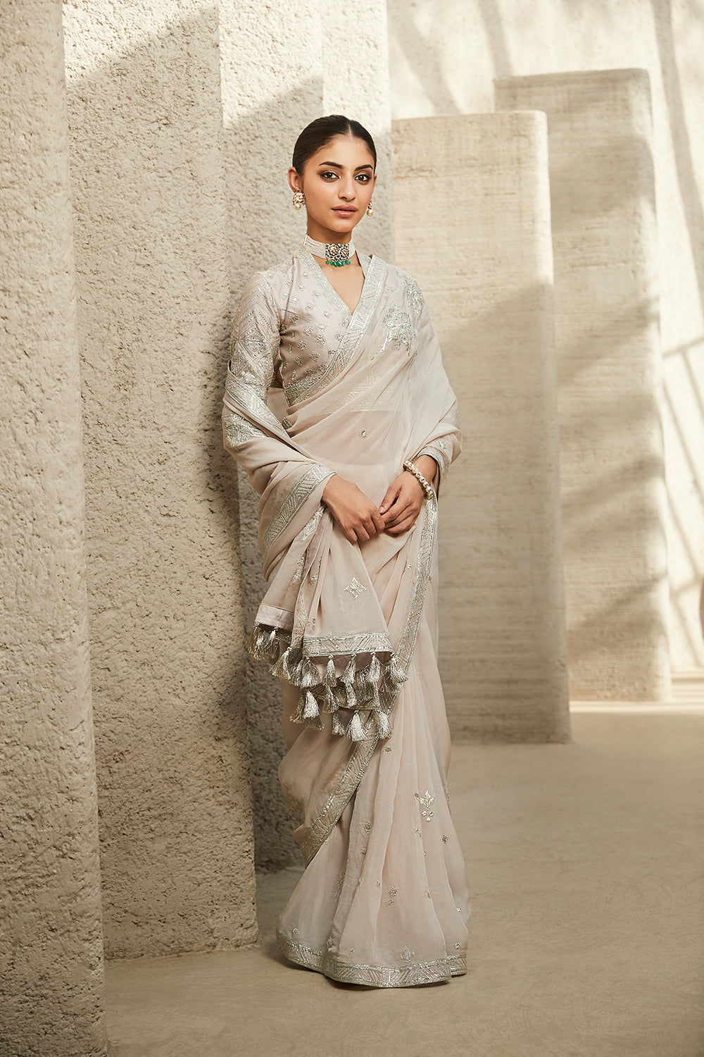 The Ivory Dream Saree - Auraya Fashion - Matsya - #tag1# - #tag2# - #tag3# - #tag3#