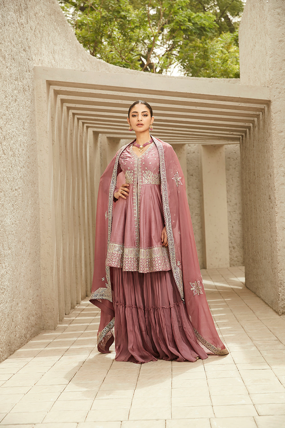 The Royal Reminiscence Sharara - Auraya Fashion - Matsya - #tag1# - #tag2# - #tag3# - #tag3#