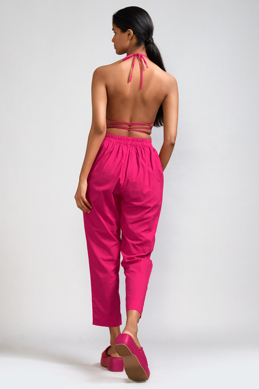 Pink Cotton Co-Ord Set - Auraya Fashion -  - #tag1# - #tag2# - #tag3# - #tag3#