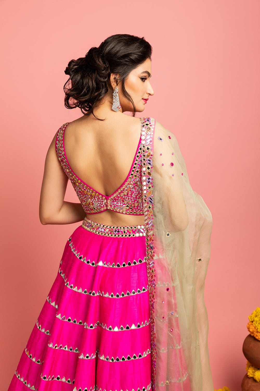 Scalp Lehenga With Dupatta And Blouse - Auraya Fashion -  - #tag1# - #tag2# - #tag3# - #tag3#