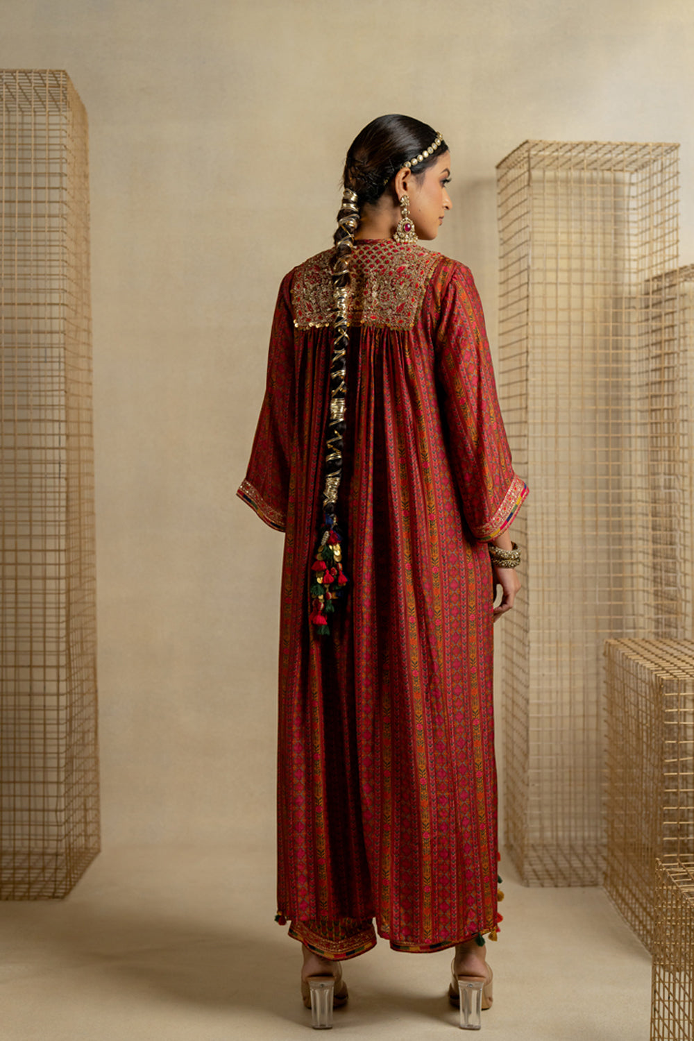 Bagh Kurta With Mogra Haldi Palazzo - Auraya Fashion -  - #tag1# - #tag2# - #tag3# - #tag3#