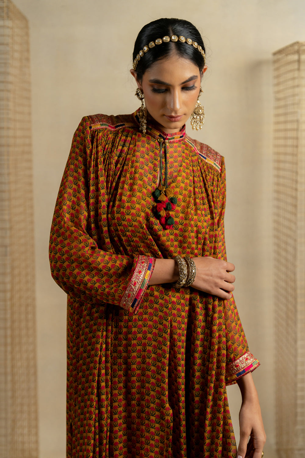 Champa Haldi Kurta With Bagh Pants - Auraya Fashion -  - #tag1# - #tag2# - #tag3# - #tag3#