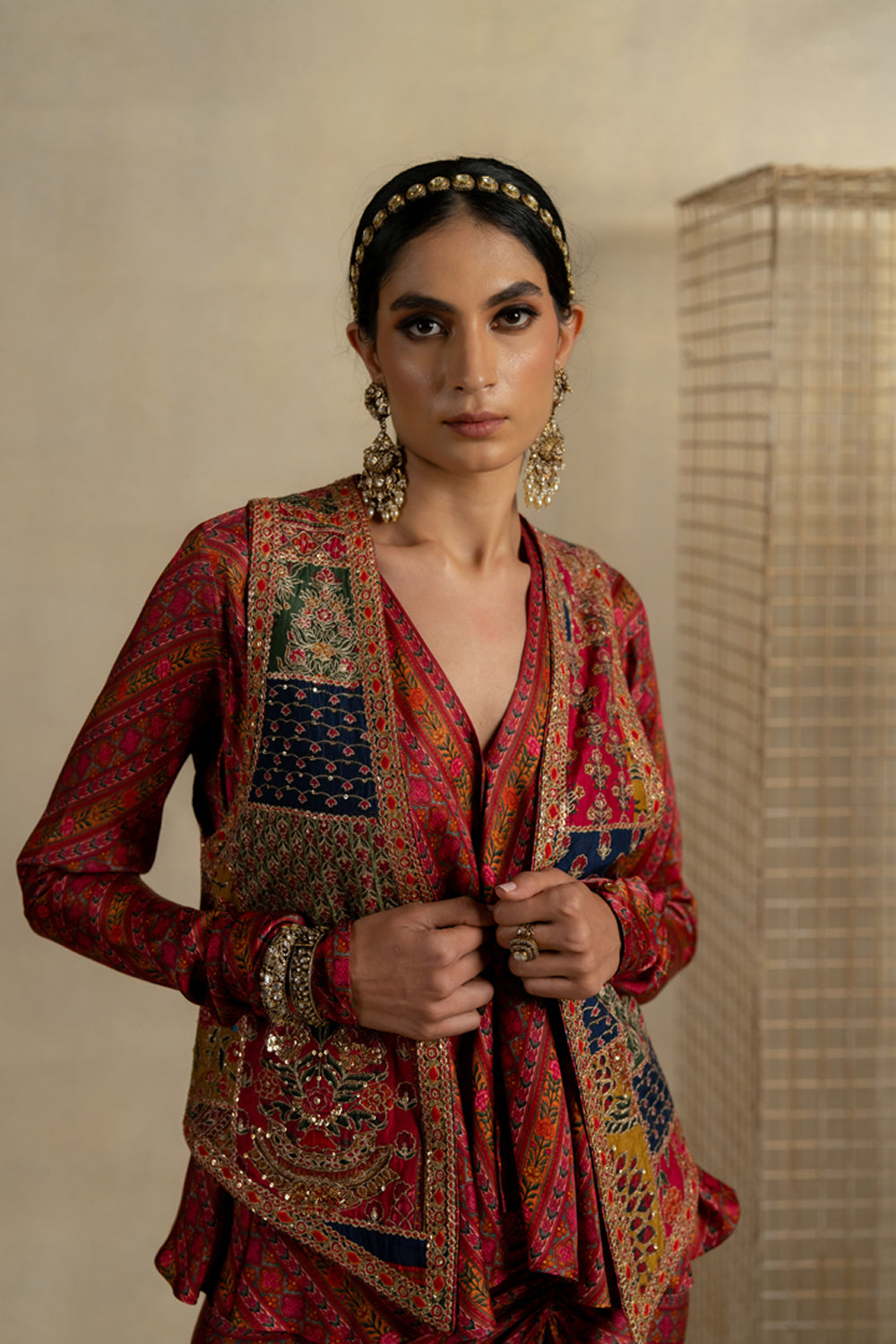 Bagicha Embroidered Koti - Auraya Fashion -  - #tag1# - #tag2# - #tag3# - #tag3#