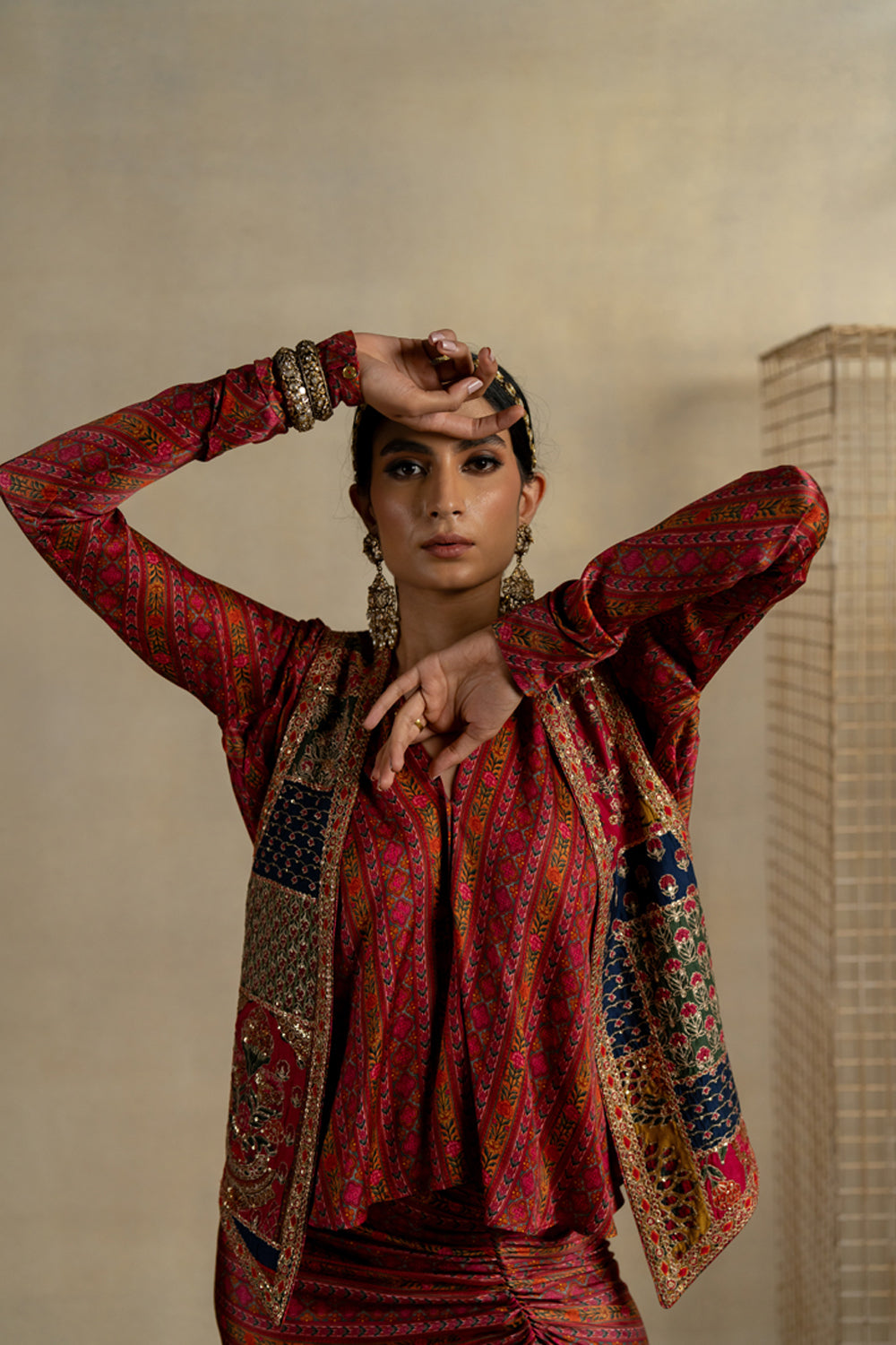 Bagicha Embroidered Koti - Auraya Fashion -  - #tag1# - #tag2# - #tag3# - #tag3#