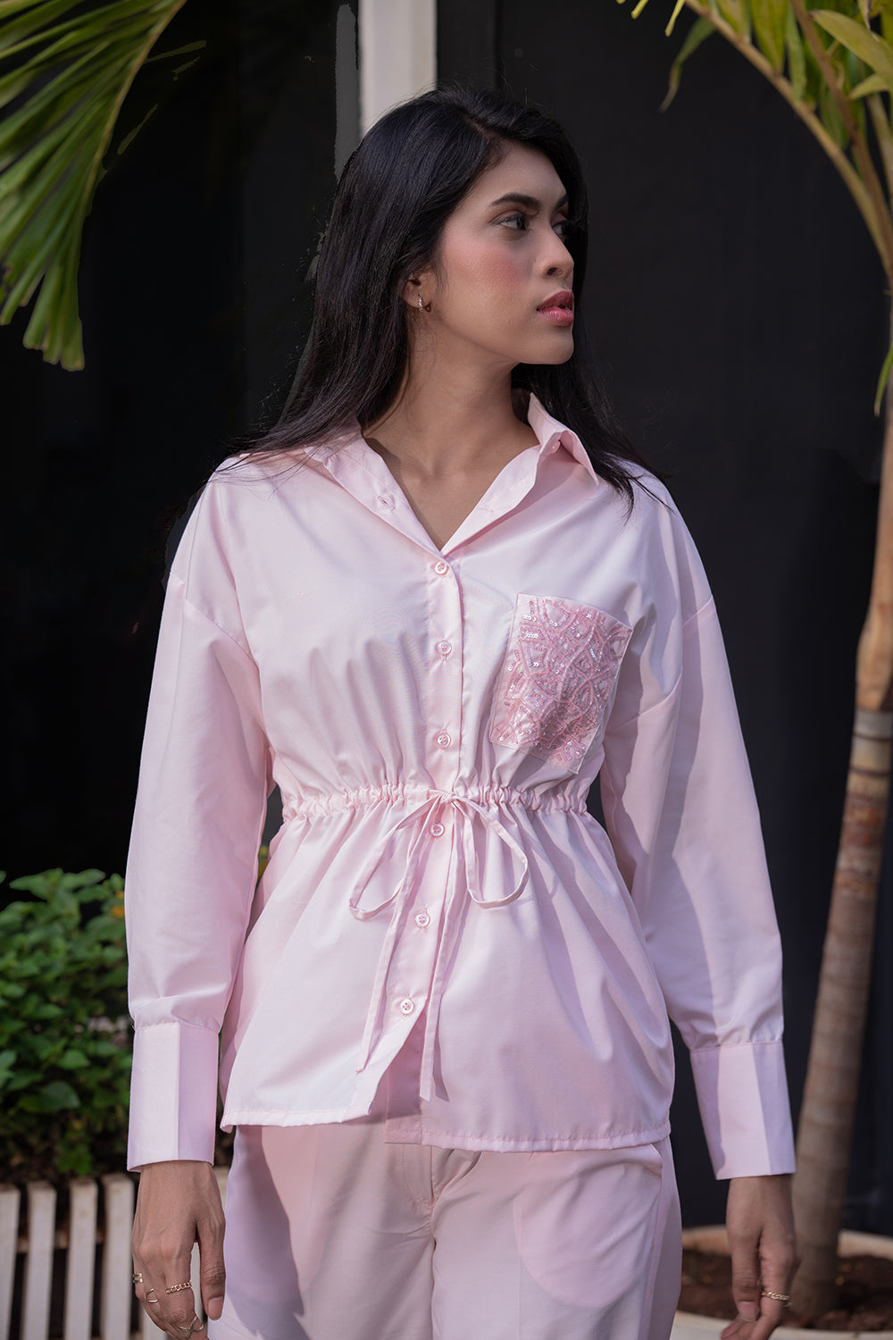 Baby Pink Shirt - Auraya Fashion -  - #tag1# - #tag2# - #tag3# - #tag3#