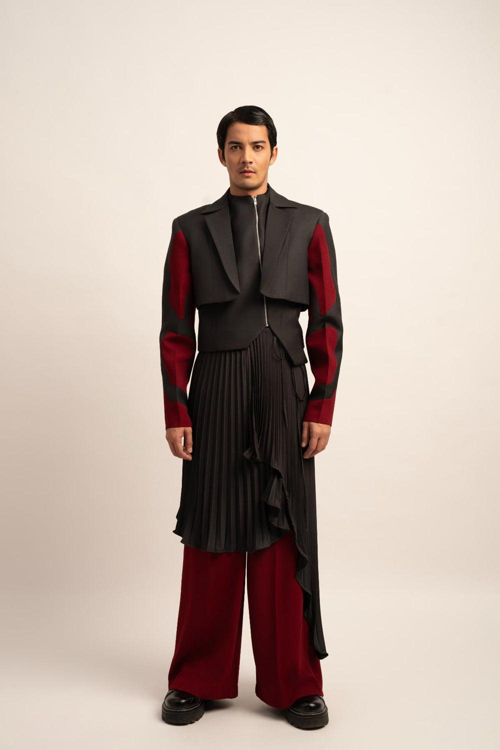 The Seraphic Symphony Trouser & Skirt Set - Auraya Fashion - Siddhant Agrawal Men - #tag1# - #tag2# - #tag3# - #tag3#