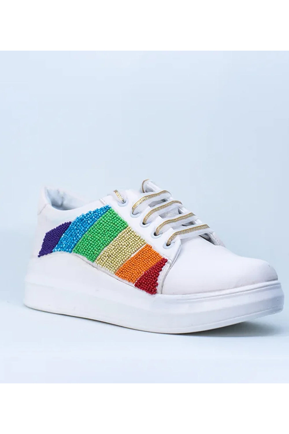 Rainbow Sneakers - Auraya Fashion - Saree Sneakers - #tag1# - #tag2# - #tag3# - #tag3#